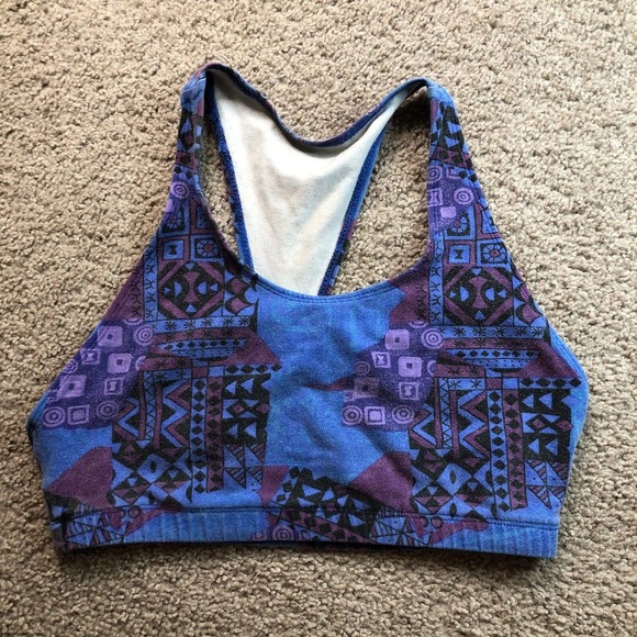Vintage 80s Schatzi-Rok Dance Aerobics Workout Athletic Bra Sport Bra - Picture 2 of 5